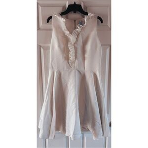 Ted Baker Cream Ruffled Dress